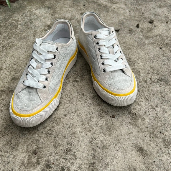 Rag & Bone Army Low Croc Printed Leather Sneaker, size  36 - Picture 4 of 12